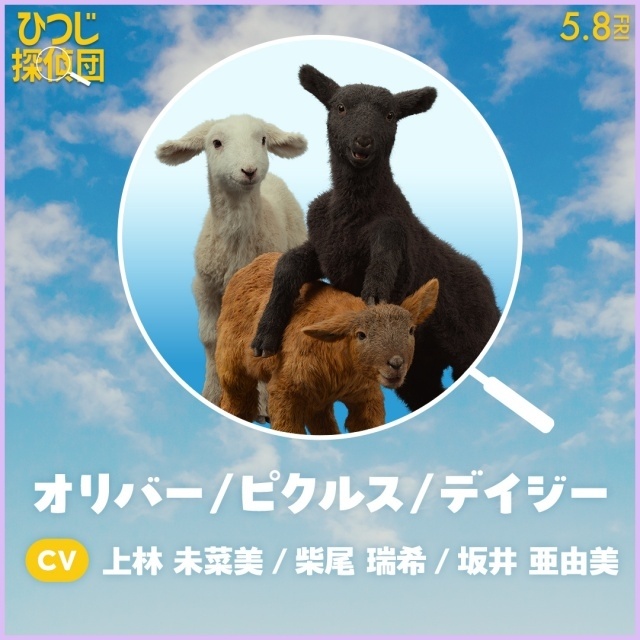 『ひつじ探偵団』日本語吹替版声優に山路和弘さん、井上喜久子さん、千葉繁さん、チョーさん、麦人さん、石川界人さんらが決定！-11