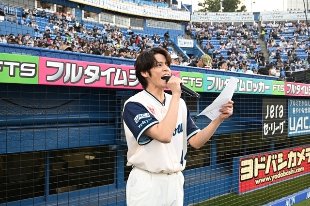 『ザ・スーパーマリオギャラクシー・ムービー』マリオ役の日本語版声優・宮野真守さんが始球式に登板！　マリオ&ルイージも応援に駆け付ける-2