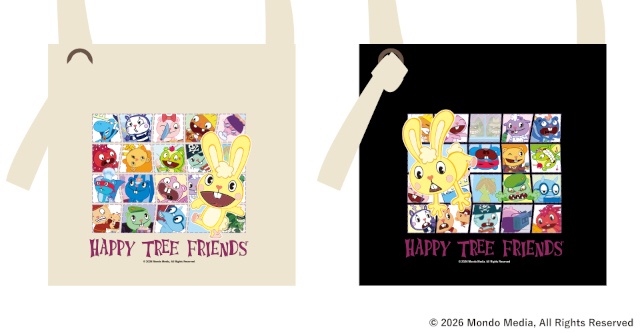 オンラインくじ「Happy Tree Friends（ハッピーツリーフレンズ）×はにくじランド」が販売中！　「おでかけサコッシュ」など普段使い可能な賞品も!!-1