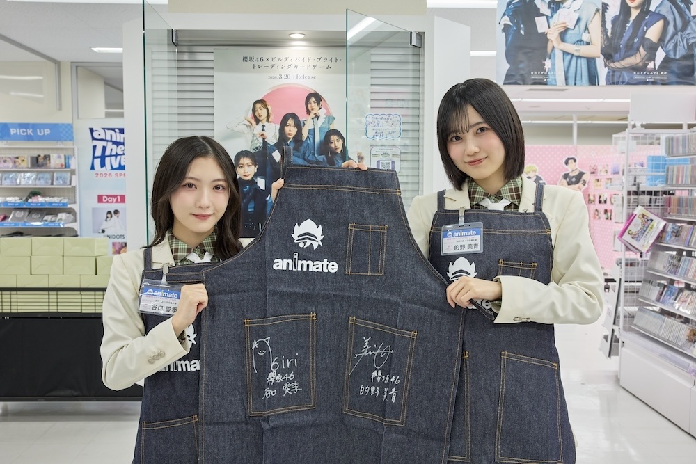 「ビルディバイド応援大使」谷口愛季さん＆的野美青さんがアニメイト池袋本店に来店！　『櫻坂46×ビルディバイド -ブライト-』に込めた思いを語る【レポート＆インタビュー】-9