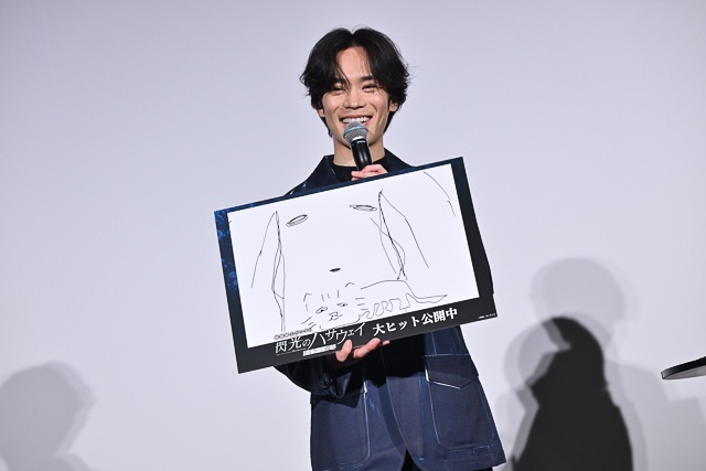 『機動戦士ガンダム 閃光のハサウェイ キルケ―の魔女』小野賢章さん＆上田麗奈さんが登壇した公開御礼舞台挨拶レポート｜おふたりが描いた猫の「四春：フォーチュン」……その可愛さの程やいかに!?-6