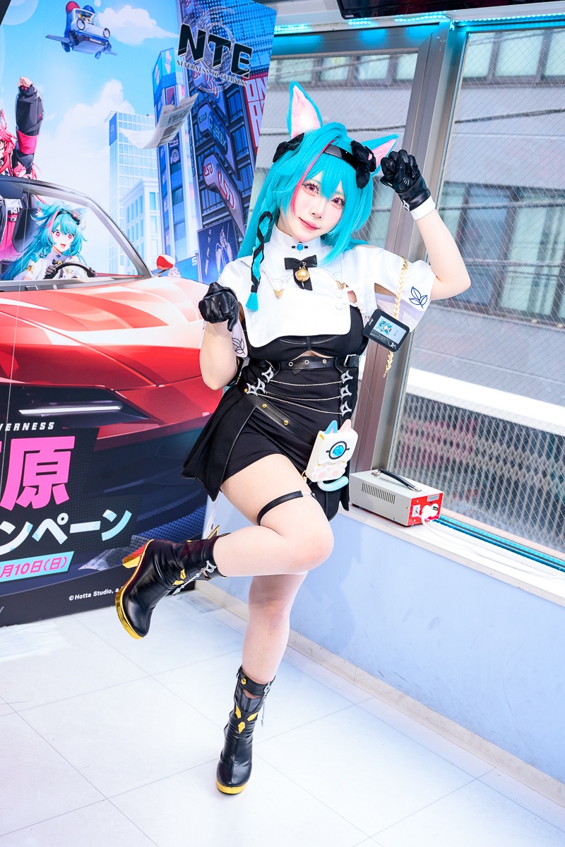 秋葉原が熱狂！ 美人コスプレイヤー・たっぷりめろこの“可愛すぎる猫耳”姿に視線釘付け！　ゲーム『NTE』1日店長イベントをレポート-2