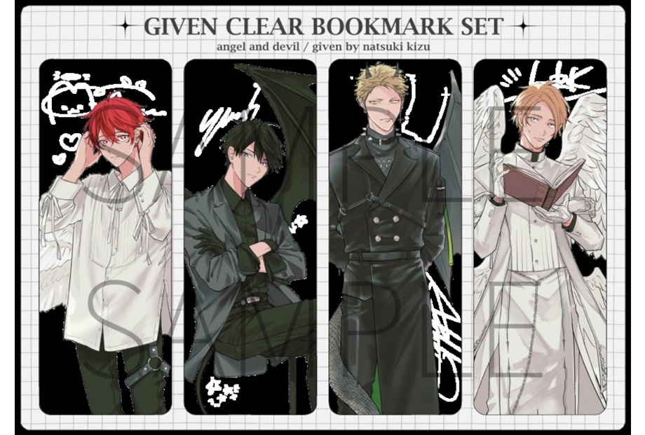 キヅナツキ『ギヴン』天使と悪魔パロの新作同人グッズ情報をお届け