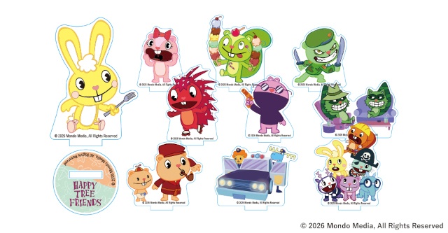オンラインくじ「Happy Tree Friends（ハッピーツリーフレンズ）×はにくじランド」が販売中！　「おでかけサコッシュ」など普段使い可能な賞品も!!-4