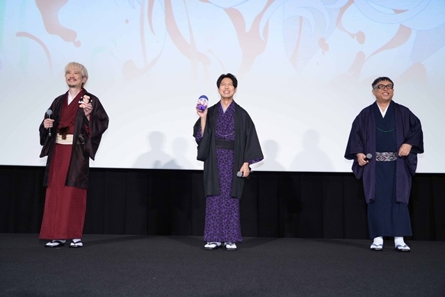 『劇場版モノノ怪 第三章 蛇神』特別上映イベントが実施！　神谷浩史さん・細見大輔さん・中村健治総監督が着物姿で登壇-2