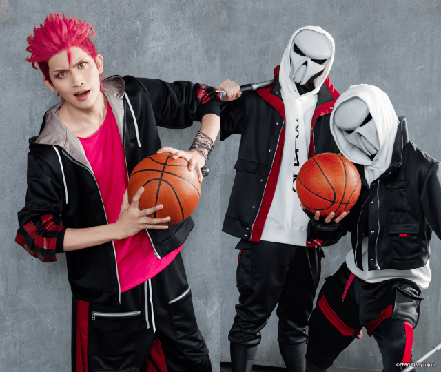 ▲バリスタ(演：川上 将大)　UNKNOWN A(suit actor 滝山 翔太)＆UNKNOWN B(suit actor 優志)