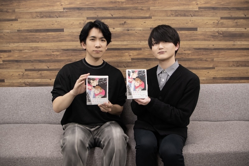 「声をつけていただいて、より『はぁ……好き!!』ってなりました」──BLCDコレクション『君に注ぐ100dB1』花巻奏多役・小野将夢さん×唄川孝宏役・伊東健人さん収録後インタビュー-1