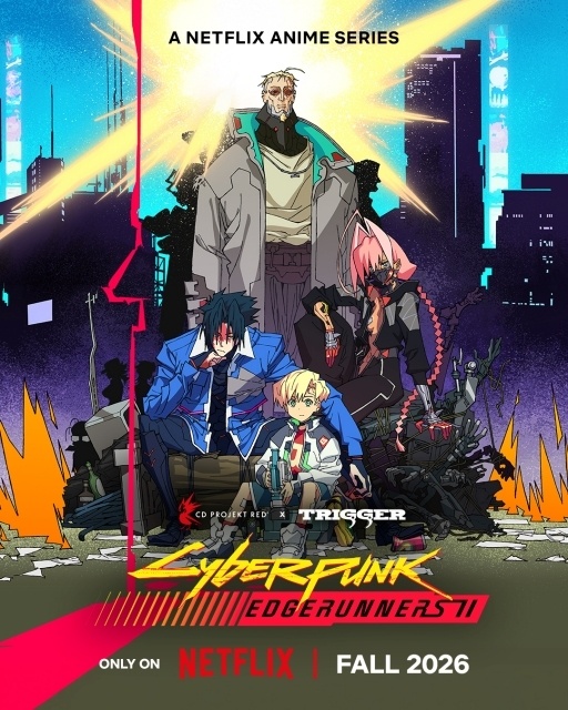 アニメ『サイバーパンク:エッジランナーズ2』2026年秋より配信決定！　ウィーク（CV：利根健太朗）、D（CV：内山昂輝）などキャラクターの情報が公開-1