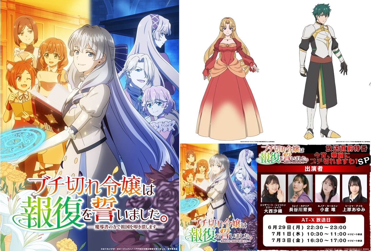 夏アニメ『ブチ切れ令嬢』追加声優に瀬戸麻沙美・赤羽根健治