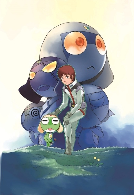 『新劇場版☆ケロロ軍曹』×『ガンダム』正式コラボ！　一部本編映像と吉崎観音氏＆安彦良和氏のイラスト解禁｜コラボプラモや劇場グッズも発売決定-3