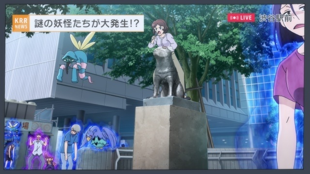 『新劇場版☆ケロロ軍曹 復活して速攻地球滅亡の危機であります！』本編映像＜謎の妖怪!?編＞解禁！　渋谷に“謎の妖怪”たちが大発生-2
