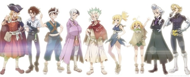 『Dr.STONE』完結を記念したイラスト公開！　ホワイマン役の花澤香菜さん・天﨑滉平さんよりコメント到着-2