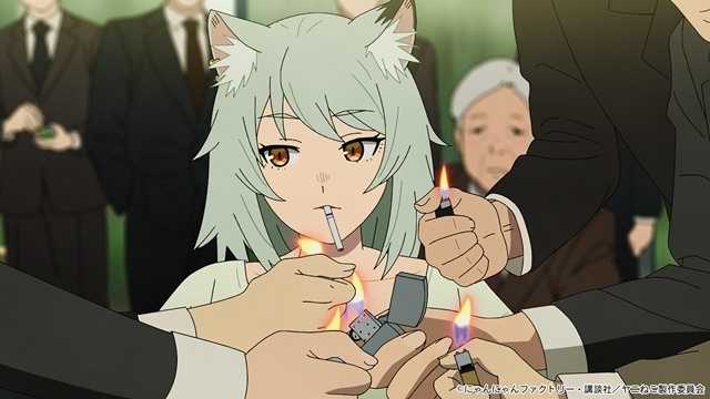 夏アニメ『ヤニねこ』OP＆ED映像のノンクレジット版解禁！　第2話劇中歌「ニコチン受容体体操」映像も公開-2