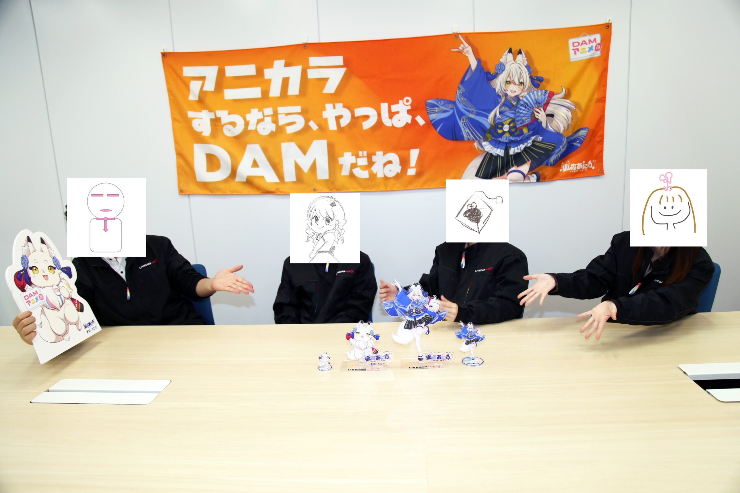 【有名企業に突撃！オタク訪問】狐森あにかを“生きたキャラクター”にする工夫とは？ | DAMアニメ部・狐森あにかスタッフ（後編）-4