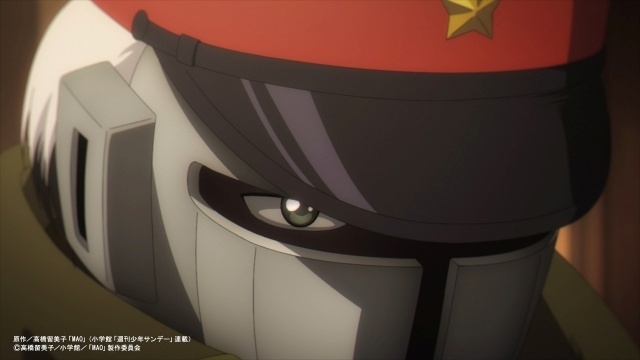 アニメ『MAO』第14話（第2クール 第1話）「鉄仮面」あらすじ＆先行カットが公開！　乙弥（CV：寺澤百花）と百火（CV：下野紘）による「TVアニメ『MAO』第1クール振り返り紙芝居」が7月4日正午より解禁-1