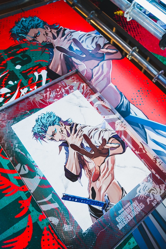 LAM先生が描く『BLEACH』のキャラクターを大迫力で体感！「BLEACH×LAM -SOUL ART SHOWCASE-」東京凱旋をフォトレポート。 市丸ギン、藍染惣右介ら新規追加の5名もラインナップ-11