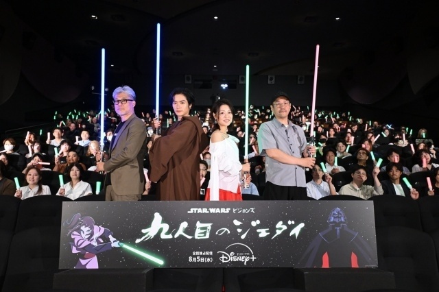 『スター・ウォーズ：ビジョンズ／九人目のジェダイ』前夜祭2話上映イベントの公式レポートが到着！　神山健治総監督、多田俊介監督、赤﨑千夏さん、川村壱馬さん（THE RAMPAGE）が登壇-1