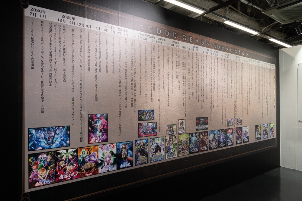 『反逆』から紡がれた20年──作品の世界を感謝とともに歩む「コードギアス20周年展示会」東京会場フォトレポート-8