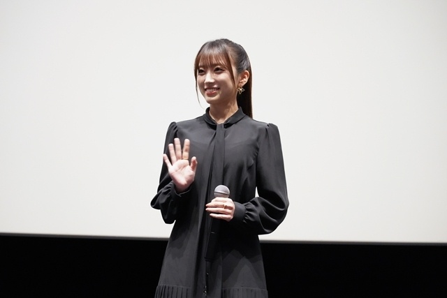 『縁の手紙』完成披露上映会に矢吹奈子さん・小野賢章さん・梅田修一朗さん登壇！　矢吹さんの韓国語レクチャーを受けて、小野さんと梅田さんが韓国語で寸劇を披露-5