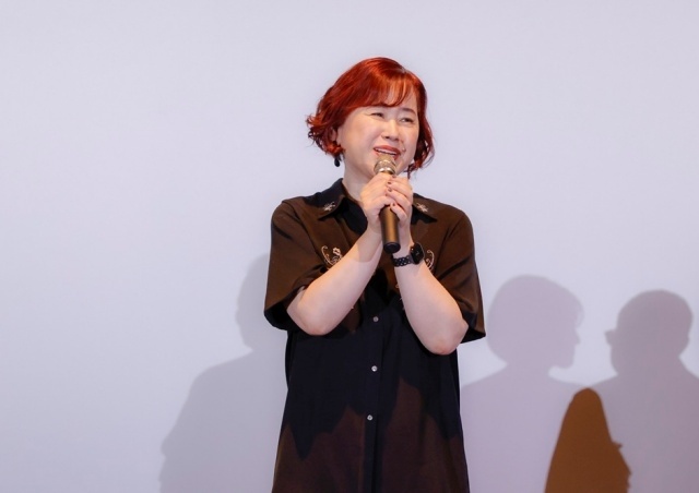 「とにかくまどかをずっと見ています」——『劇場版 魔法少女まどか☆マギカ〈ワルプルギスの廻天〉』公開御礼舞台挨拶レポート｜斎藤千和さん、梶浦由記さん、鶴岡陽太氏、久保田光俊氏が語る13年ぶりに公開された新作映画への思い-2