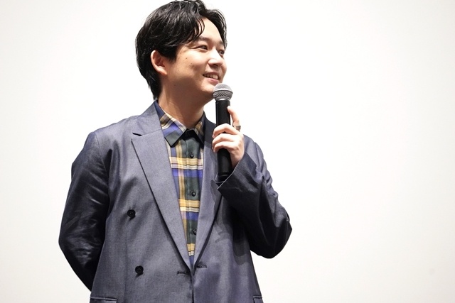 『縁の手紙』完成披露上映会に矢吹奈子さん・小野賢章さん・梅田修一朗さん登壇！　矢吹さんの韓国語レクチャーを受けて、小野さんと梅田さんが韓国語で寸劇を披露-7