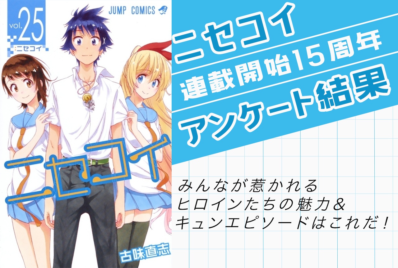 【アンケート結果発表】『ニセコイ』ヒロインら魅力やキュンエピソードを語ろう