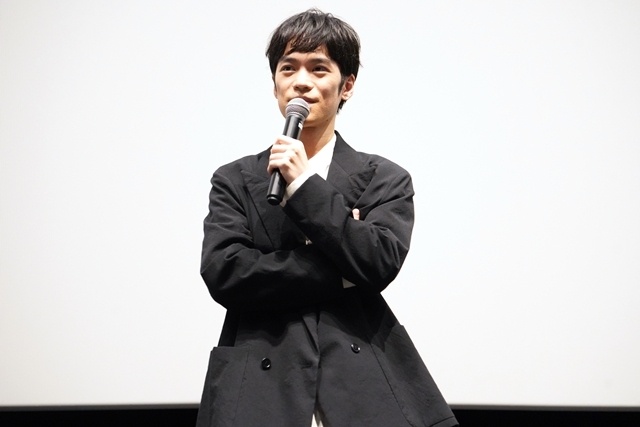『縁の手紙』完成披露上映会に矢吹奈子さん・小野賢章さん・梅田修一朗さん登壇！　矢吹さんの韓国語レクチャーを受けて、小野さんと梅田さんが韓国語で寸劇を披露-6