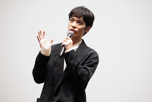『縁の手紙』完成披露上映会に矢吹奈子さん・小野賢章さん・梅田修一朗さん登壇！　矢吹さんの韓国語レクチャーを受けて、小野さんと梅田さんが韓国語で寸劇を披露-3