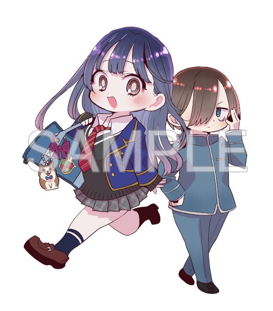 △描きおろしアクリルキーホルダー使用イラスト