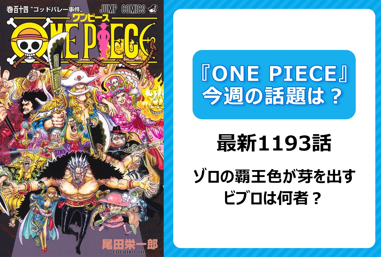 【今週の『ONE PIECE』の話題は？】ゾロの覇王色が芽を出す！　ビブロ祖父が残したのはポーネグリフ？＜1193話＞