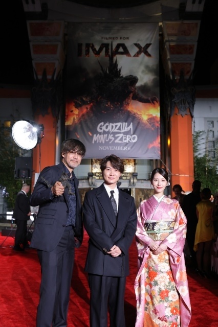 『ゴジラ-0.0』LAプレミア＆レッドカーペットイベントの公式レポートが到着！　神木隆之介さん、浜辺美波さん、山崎貴監督らスタッフ陣登壇-13