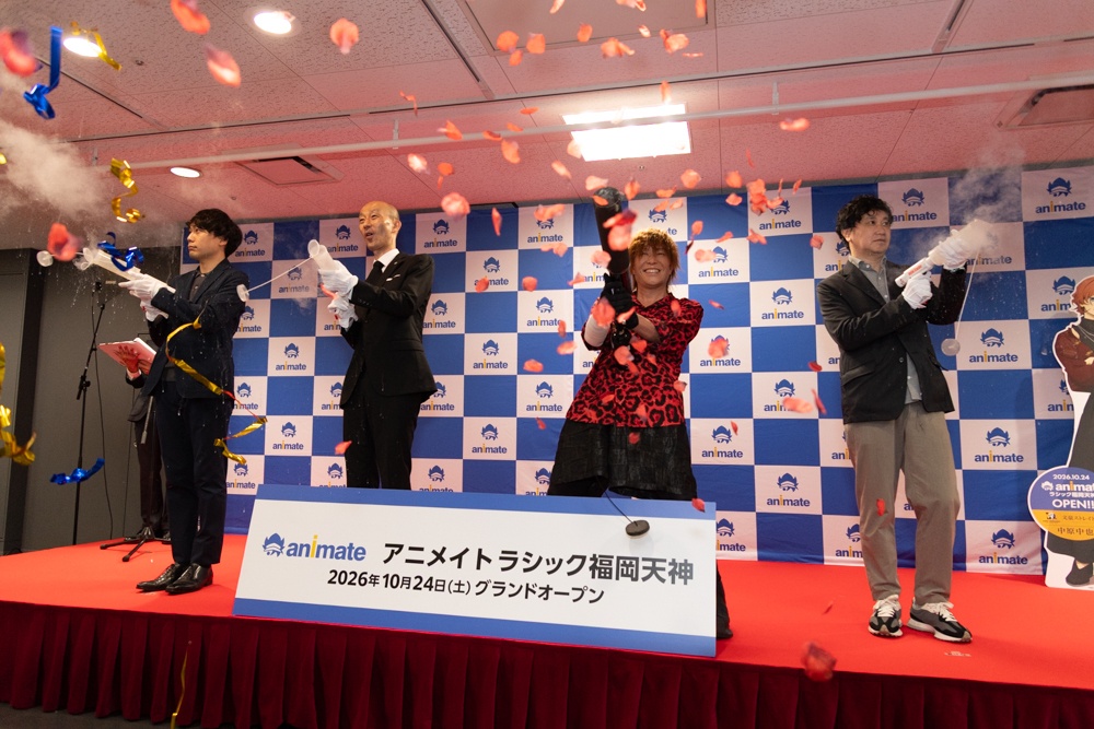 【速報レポート】九州最大のアニメイト「アニメイトラシック福岡天神」がグランドオープン！　オープニングセレモニーに谷山紀章さんが登場！-3