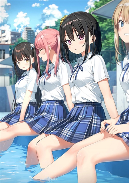 しずくちゃんと共に過ごす、透き通った夏の青春を描くイラスト集「夏色しずく」をご紹介!!-3