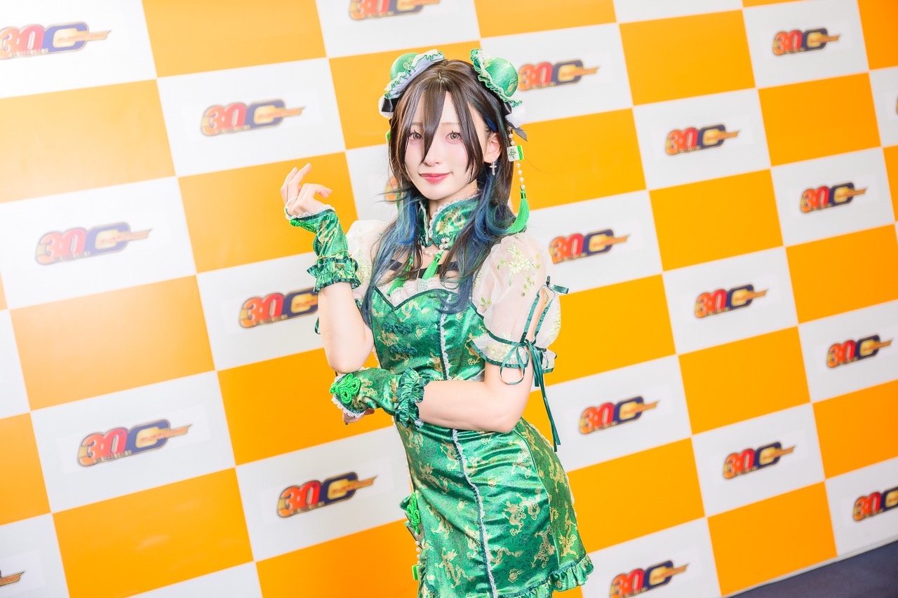 さくらーさんが制服風衣装とチャイナ服姿で参戦！「麻雀牌」モチーフのイヤリングなどこだわりが盛りだくさん！【ゲマコス14 撮り下ろしグラビア＆インタビュー】-6