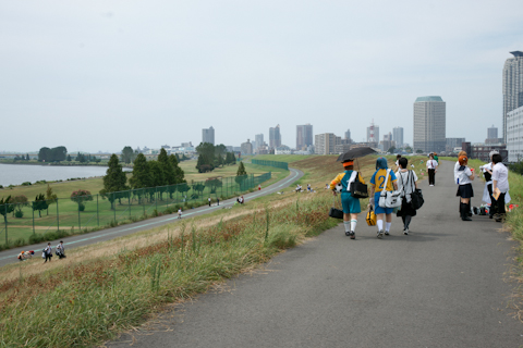 荒川に河童発見！　夏休み特別企画で荒川土手が開放されたコスプレ博inOKS（8月29日）レポート・屋外編-2