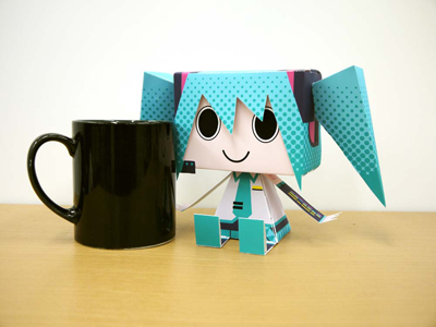 第一弾は『初音ミク』！ペーパートイ“グラフィグ”シリーズ5月上旬発売-1