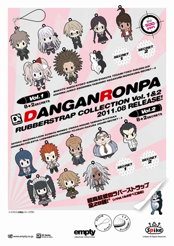 『ダンガンロンパ』超高校級のラバーストラップ発売決定-1