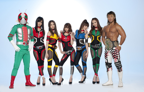 仮面ライダーGIRLSの2ndシングル「KAMEN RIDER V3」8月3日発売決定！MVには棚橋弘至選手が出演!!-1