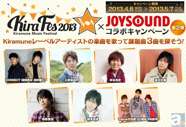 Kiramune Music Festival 2013×JOYSOUND コラボキャンペーン第2弾がスタート！　課題曲を歌ってサイン入りグッズを手に入れよう！-1