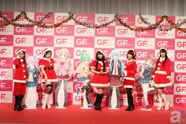 『ガールフレンド（仮）』クリスマス公開イベントに水橋かおりさん、原田ひとみさんら5人の声優がサンタ姿で登場！