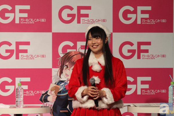 『ガールフレンド（仮）』クリスマス公開イベントに水橋かおりさん、原田ひとみさんら5人の声優がサンタ姿で登場！-10