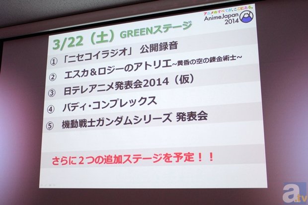 ステージイベントに『艦隊これくしょん』などの豪華タイトルの参戦が発表された「AnimeJapan 2014」第2弾情報発表会レポート-16