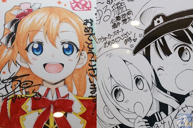『ラブライブ！』や『艦これ』などの漫画作家陣による色紙を展示！　「AnimeJapan 2014」KADOKAWAブースのフォトレポートをお届け！-1