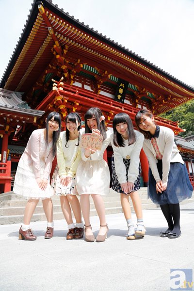 テレビアニメ『ハナヤマタ』メインキャスト5名が舞台・鎌倉 鶴岡八幡宮を参拝し、自筆の絵馬を奉納！の画像-2