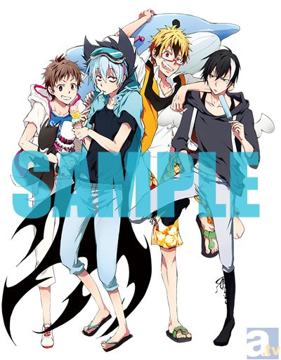 ドラマCD『SERVAMP-サーヴァンプ-』吸血鬼だらけの夏休みジャケットイラスト公開！　原作者・田中ストライク先生による描きおろし！-1