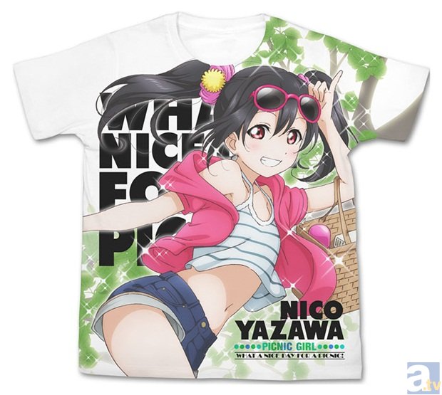 「ピクニックガール」投票1位の「矢澤にこ」Tシャツ、タペストリーが登場！　他にもネックストラップ、着せ替えシザーバッグなど『ラブライブ！』グッズが続々と展開-1