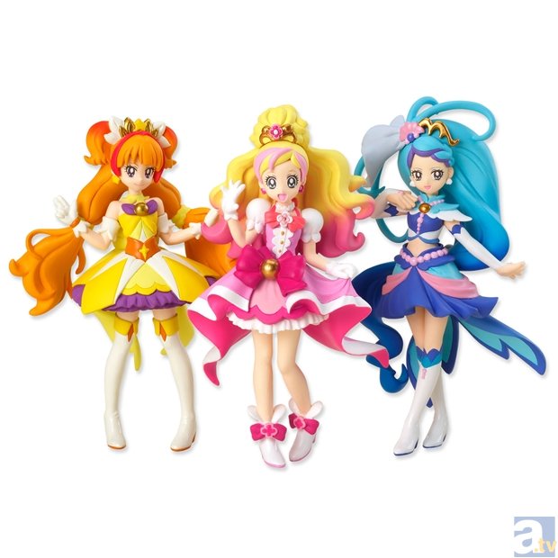 2月新番『Ｇｏ！プリンセスプリキュア』のフィギュアが、お菓子売場に登場！　キュアフローラ・キュアマーメイド・キュアトゥインクルの全3種が、4月発売決定！-1