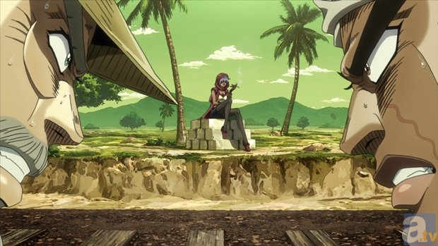 TVアニメ『ジョジョの奇妙な冒険 スターダストクルセイダース』第31話「「バステト女神」のマライア　その2」より先行場面カットが到着-1