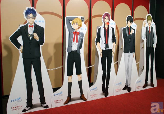 正装姿のクールな『Free!』メンバーのパネルが三菱東京UFJブースに降臨！　遥、凛をはじめとるするメンバーたちのレアな姿を激写するチャンス【アニメジャパン2015】-1