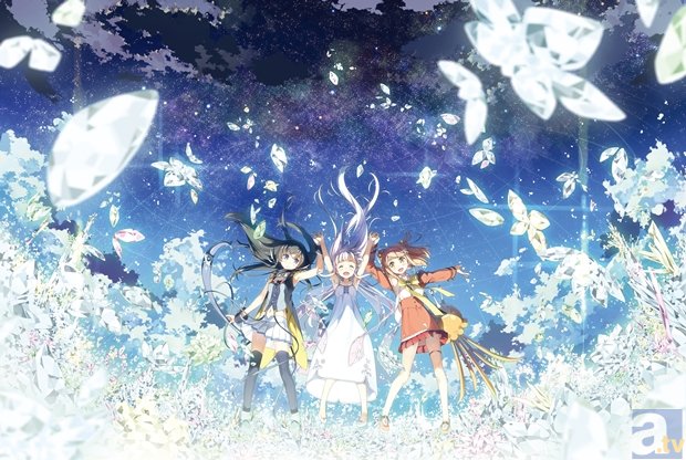 キービジュアルに謎の少女2人が追加!?　劇場アニメ『ガラスの花と壊す世界』キービジュ第2弾・キャラ設定画公開-1